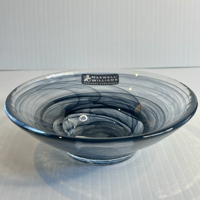 Maxwell Williams Marblesque Swirl Glass 13cm Dish Bowl Set of
