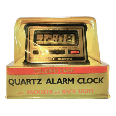 Vintage Bentley Quartz Digital Portable Folding Alarm Clock - Still Sealed