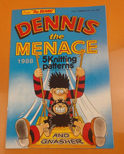 Original Gary Kennedy (Intarsia) Dennis the Menace 1988 5 x Knitting Patterns