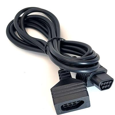 Nintendo NES Controller Extension Cable Cord (6 Feet) - Black