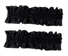 PENTA ANGEL Men Armband Garter 2Pcs 20s Anti Slip Stretchy Sleeve Shirt Black