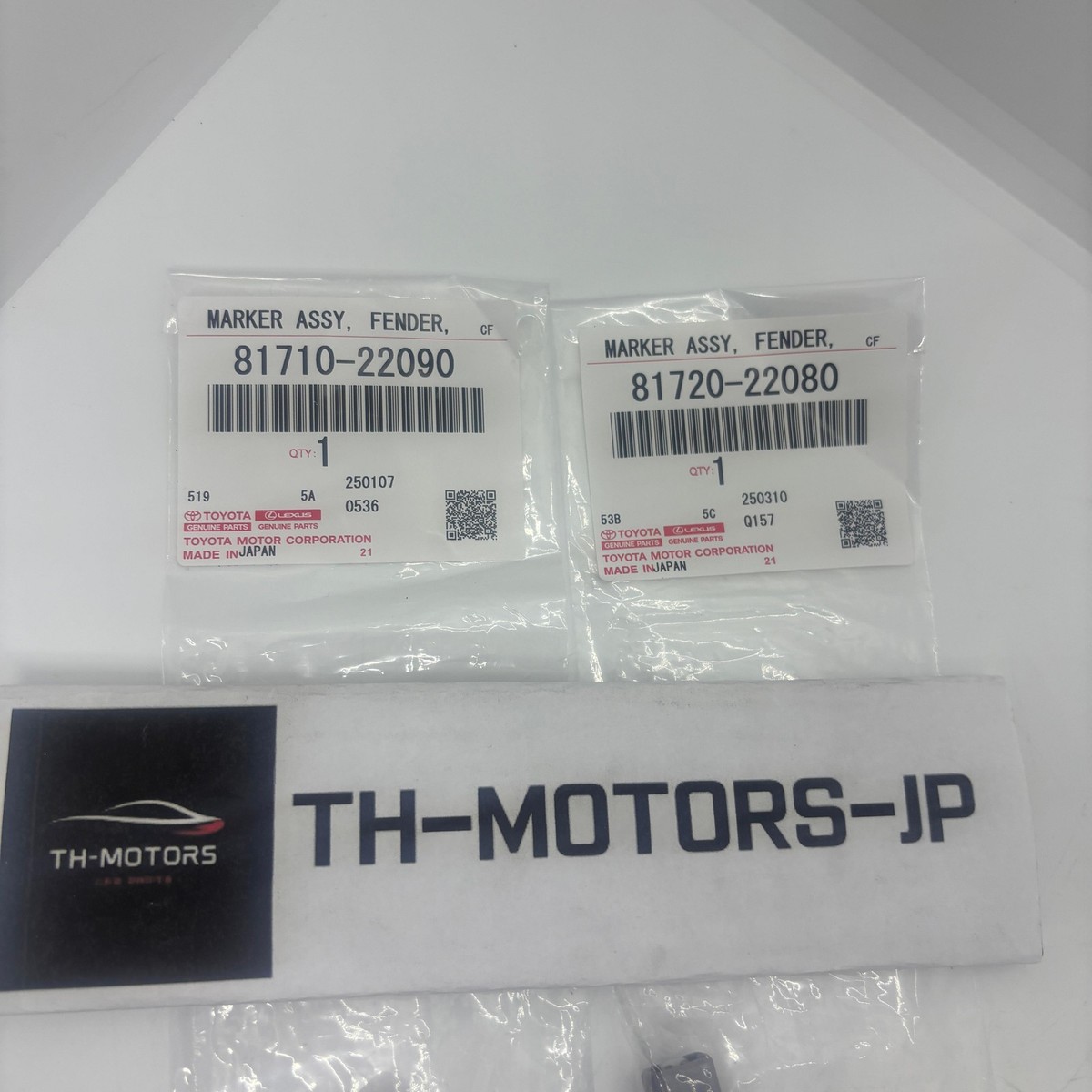 1996-2000 TOYOTA MARK2 JZX100 Front Fender Marker Assy RH & LH Set