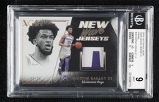 2018 Panini Noir New Wave Jerseys Prime 22/25 Marvin Bagley III BGS 9 MINT 6fs