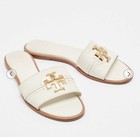 Tory Burch White Everly Slide Sandal Sz 6.5 — photo 10