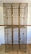 Tall X6 Brass Locker Cabinet