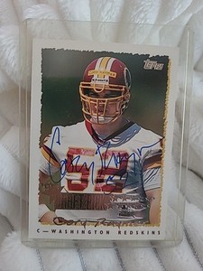 1995 Topps #237 Autographed Cory Raymer Trading Card Washington Redskins 