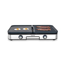 Gourmia GEG1430 Indoor Grill Griddle, Dual Independent Zones, Reversible