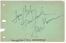 TOM BRENEMAN RADIO SHOW HOST AUTOGRAPH BREAKFAST IN HOLLYWOOD.