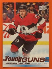 2019-20 Upper Deck Jonathan Davidsson Young Guns Rookie RC #479 Hockey Senators