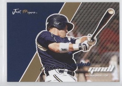 2008 Just Minors Just Auto Gold Edition 25/100 Caleb Gindl #28 0c2