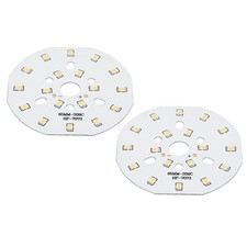2 X Cob Led Light Chip Bead 9w 120lm 3000-3200k 65mm 27-30vdc Warm White