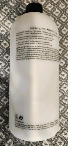 Philosophy SUMMER GRACE Firming Body Emulsion Lotion 32 Oz UNSEALED 1" Missing - Picture 2 of 2