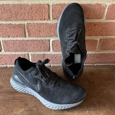 Nike Epic React Flyknit 2 Women's Size 10 Shoes Black w/ Gray BQ8927-001