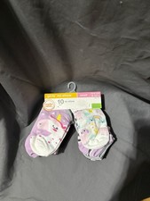 NWT Girls Shoe Size 6-10 1/2 Socks Ten Pairs No Show Wonder Nation SKU TR43
