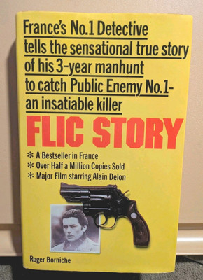 RARE Vintage Flic Story By Roger Borniche HCDJ 1975 France's No. 1 Detective 
