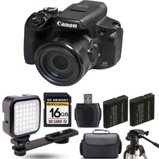 Canon PowerShot SX70 HS Digital Camera  Extra Battery LED - 16GB Kit