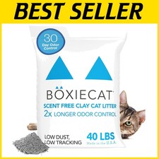 Boxie Unscented Clumping Cat Litter - 40 lb, 99.9 Dust-Free