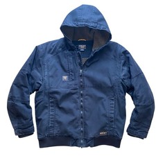 Ariat Rebar Duracanvas Jacket Gray Workwear Fleece Lined Mens XL Hoodie Gray Zip