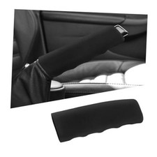 Car Handbrake Cover, Waved Shaped Auto Hand Brake Protector Comfortable Black
