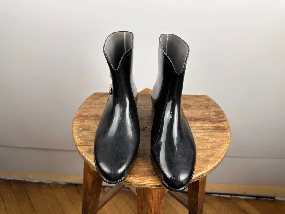 Vivienne Westwood Anglomania Melissa Botas de Goma de Lluvia Negras Talla 38 Foto 4 de 4