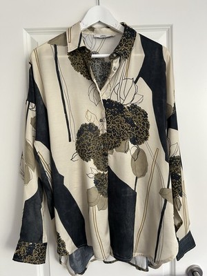 Neuwertige Bluse von 0039 Italy in Größe S Oversize.