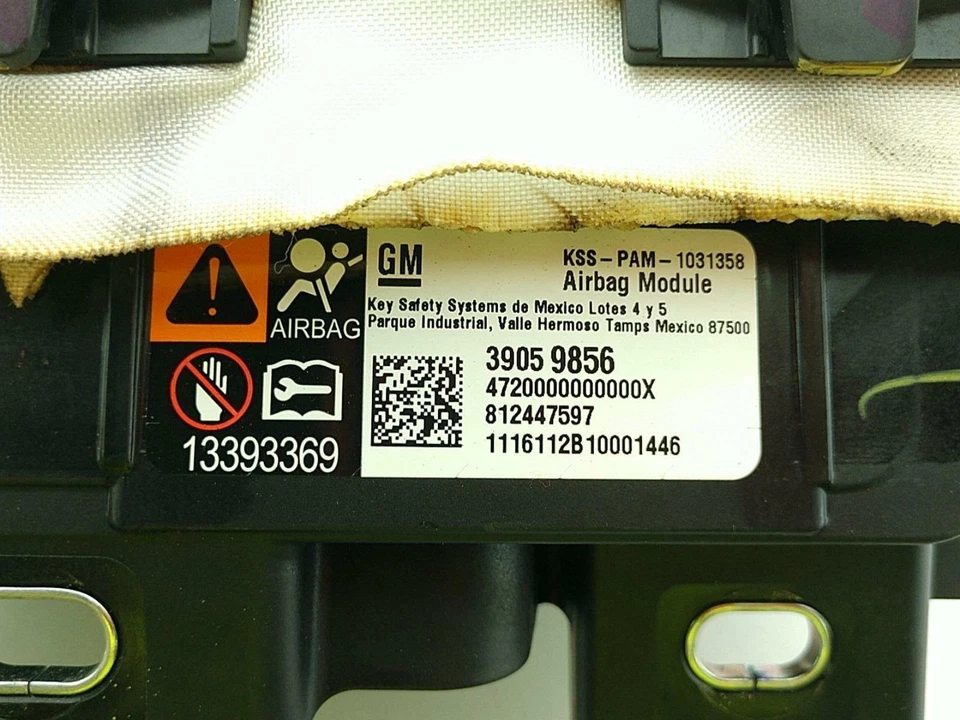 Подушка безопасности пассажира для Cruze Bare-Pass только 39059856 справа - Изображение 2 из 4