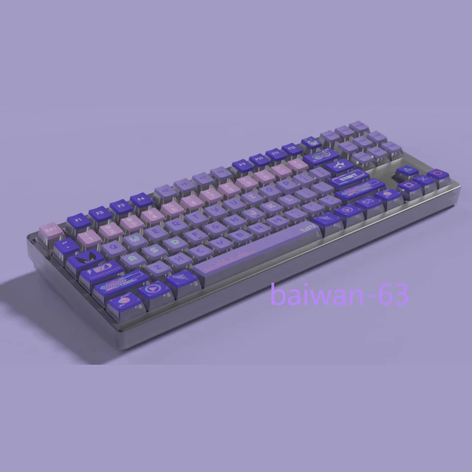 Honkai: Star Rail Silver Wolf PBT Keycaps For Cherry Mechanical Keyboard 126Keys - Image 3 of 4