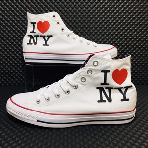 white high top converse size 7