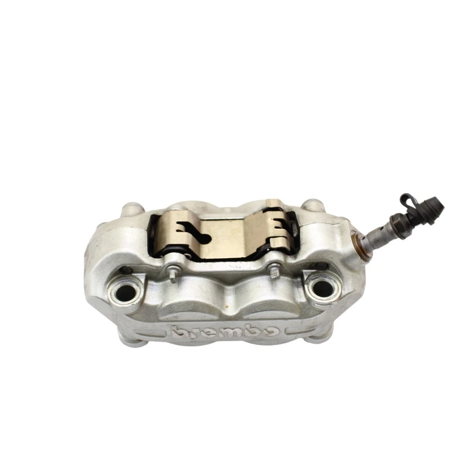 2008 - 2013 DUCATI 848 FRONT BRAKE CALIPER SET PAIR BREMBO RIGHT LEFT SILVER - Image 2 of 4