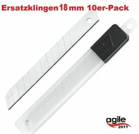 10 X Abbrechklingen 18 Mm Trapezklingen Hakenklingen Ersatzklinge Cuttermesser