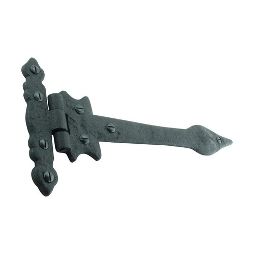 Renovators Supply Manufacturing Strap Hinge 9" Black Wrought Iron Spear Tip F... - Picture 6 of 9