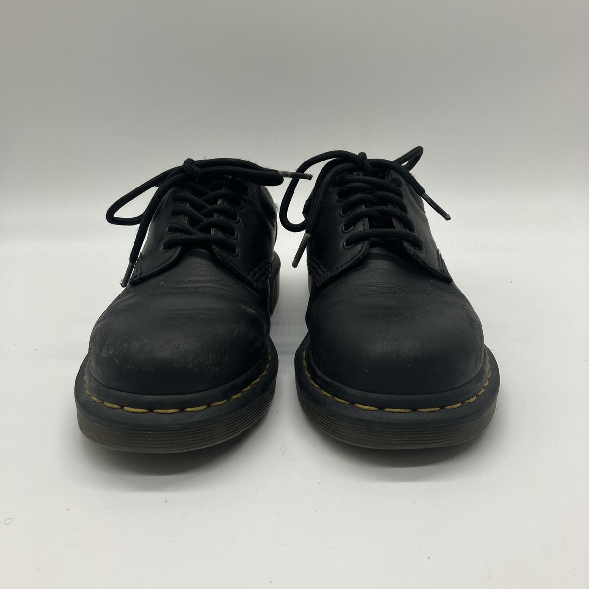 Dr. Martens 8053 Quads Classic Black Leather Lace-Up Men\'s Shoes Dr Martens 8053 Quad Mono Black Leather Women main image 3