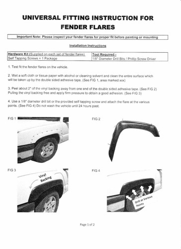 Fender Flares Set Smooth Fits 2007-2013 GMC Sierra Smooth Black Paintable - Picture 5 of 6