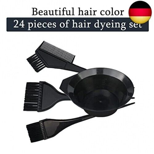 NEPAK 24-Teiliges Haarfärbepinsel Haare Faerben Set, Haarfärbe-Set mit Pinsel u