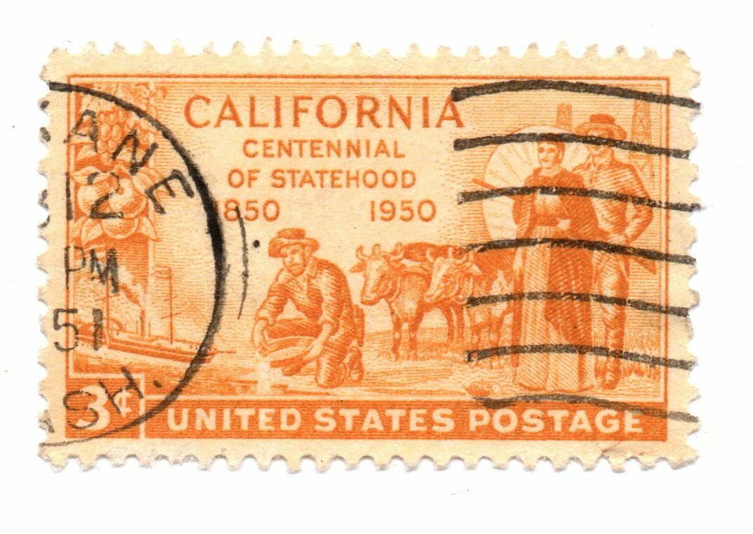 US 3 Cent California Statehood 1950 Scott 997 Used Stamp (a3) eBay