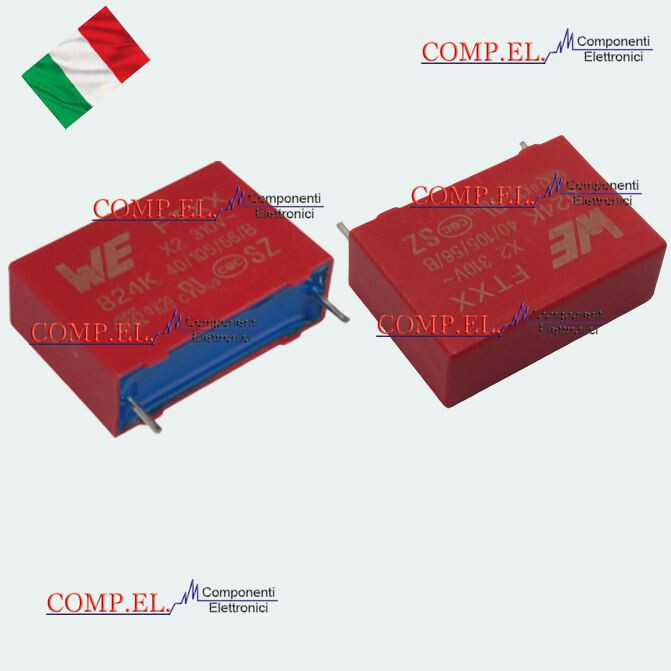 CONDENSATORE ELETTRICO 1 UF 1uF 450V CAPACITORE MOTORE POMPA ELETTR - Foto 3