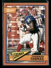 2018 Panini Classics #108 Thurman Thomas Timeless Tributes Orange #/25