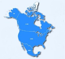 Mappa GPS Nord America 2026 per Garmin - Ultima versione