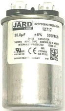  12717Jard Round Motor Run Capacitor 30  MFD 370VAC C22.2 NO.190  New