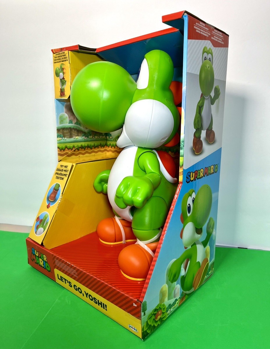 2023 Jakks Super Mario- LET'S GO, YOSHI! 12” Interactive