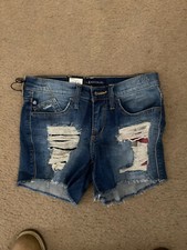 Nuevo Nuevo con etiquetas Pantalones Cortos de Jean Rock & Republic Denim Hula Star Vote For Me talla 2 tiro medio