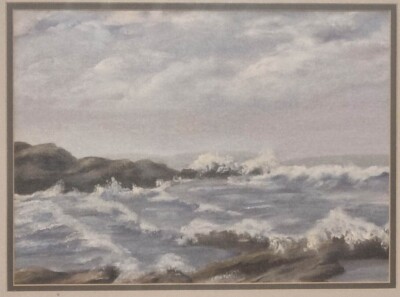 Cornish Seas (Trevone) Original Ölgemälde - Wellen, Ozean, Südwesten