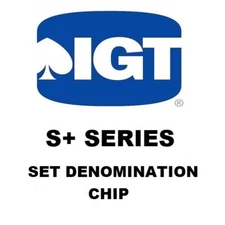 IGT S + Series SET DENOMINATION CHIP - FREE SHIPPING