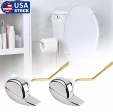2× Easy Use Side Mount Toilet Flush Lever Handle Angle Universal Toilet Handle