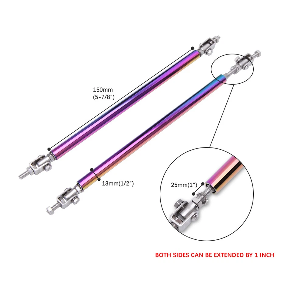 适用于三菱 Lancer Eclipse 前保险杠唇锅分离器 + 支柱杆杆 — 第 4/4 张图片