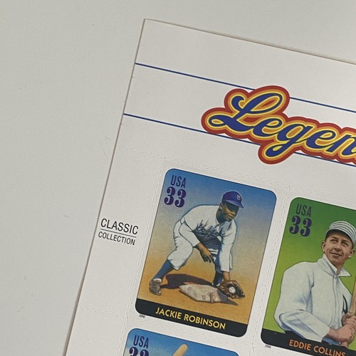 Legends Of Baseball Stamp Sheet US Souvenir 2000 USPS 20 33 Cent Vtg - Picture 4 of 7