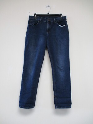 Mott & Bow Women s Boyfriend Jeans Size 29 Medium Wash Blue Stretch 29x28