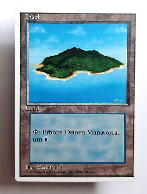  INSEL (V.2)  MTG HAUPTSET 4.EDITION 1995  NM  BASICLAND LAND  MAGIC  ISLAND