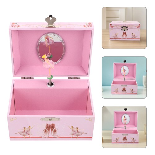 Pink Musical Jewellery Box Ballerina Pink Purple Jewellery Box Girls Kids Age 3+ - Picture 10 of 19