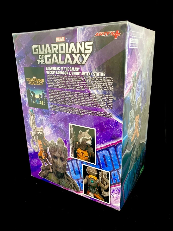 Marvel Rocket Mapache y Groot GOTG Kotobukiya ArtFX+ Busto Estatua ¡NUEVO! Foto 2 de 2
